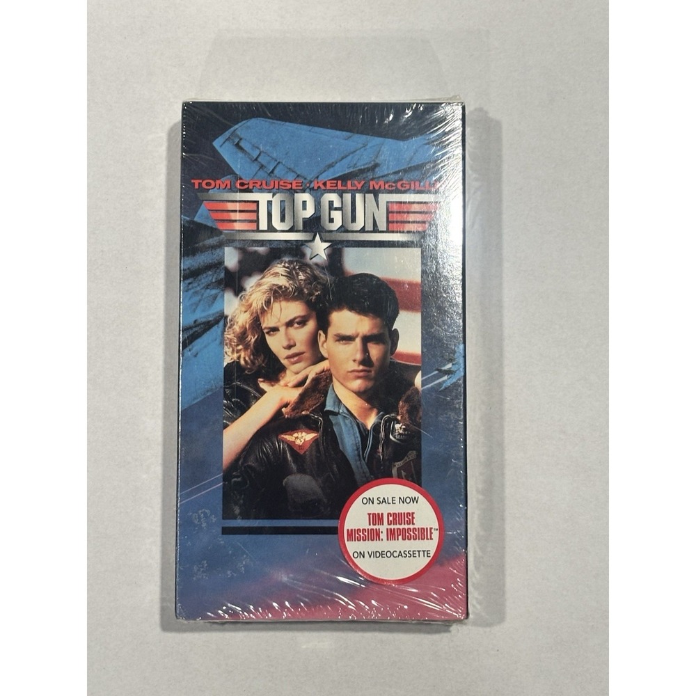 Top Gun Movie Brand new VHS factorySealed With Sticker  Tom Cruise 1986 Nostalgc